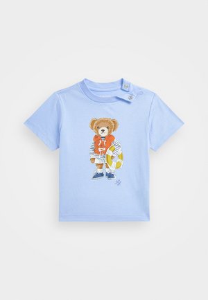 POLO BEAR 棉质平纹针织 T 恤 - 印花 T 恤 - 办公室蓝